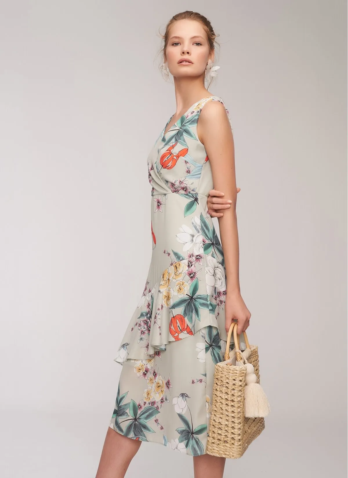 12874 Multi Colour Floral Dress