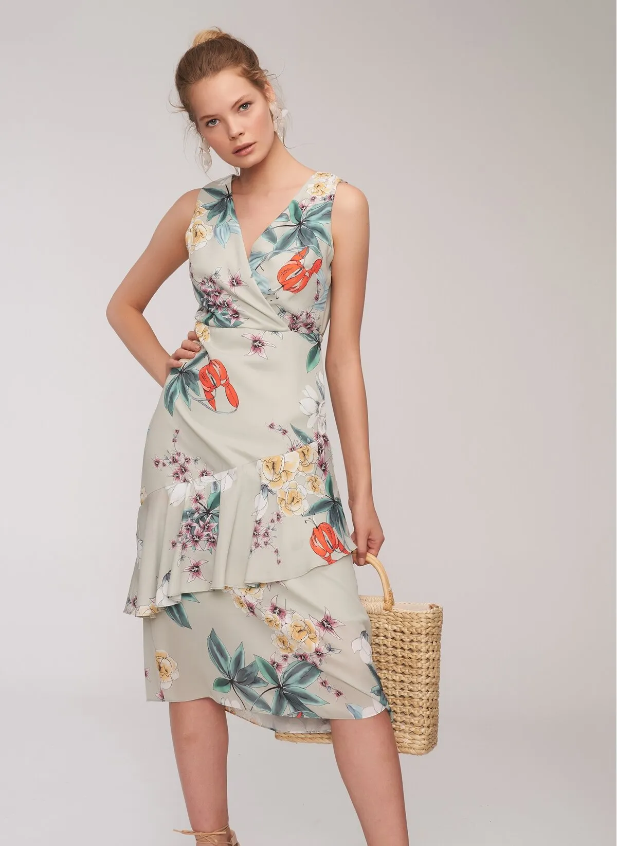 12874 Multi Colour Floral Dress