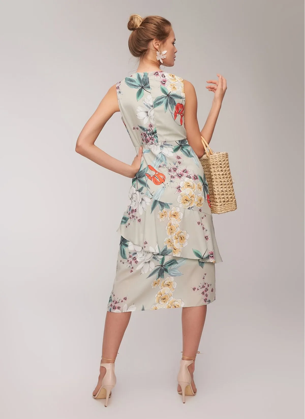 12874 Multi Colour Floral Dress