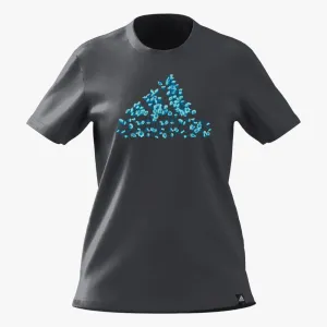 adidas Womens Photo Logo Short Sleeve Tee Grey