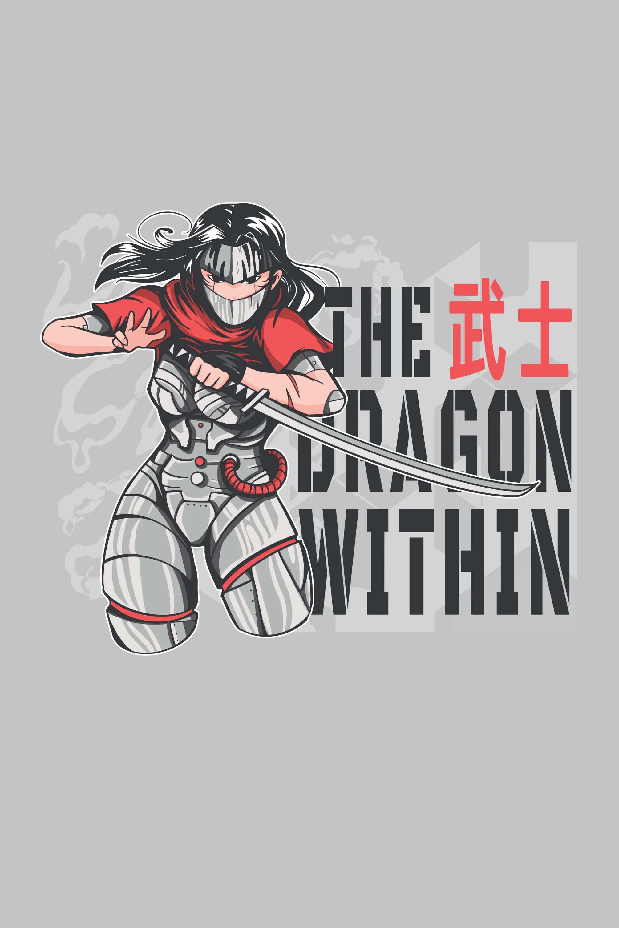 Anime The Dragon Printed Oversized T-shirt for women