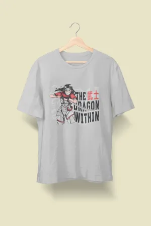Anime The Dragon Printed Oversized T-shirt for women