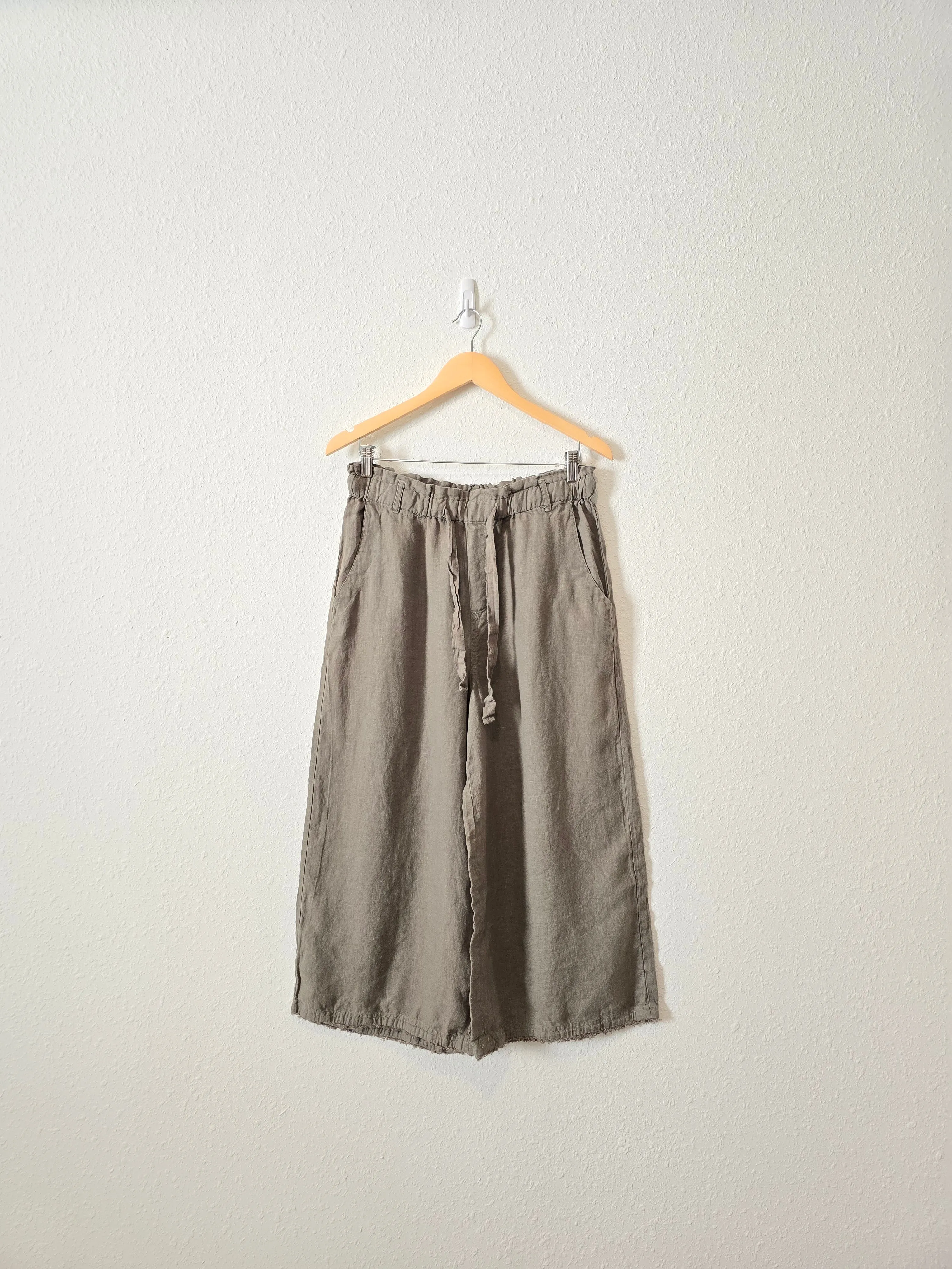 Anthropologie Linen Wide Leg Pants (L)