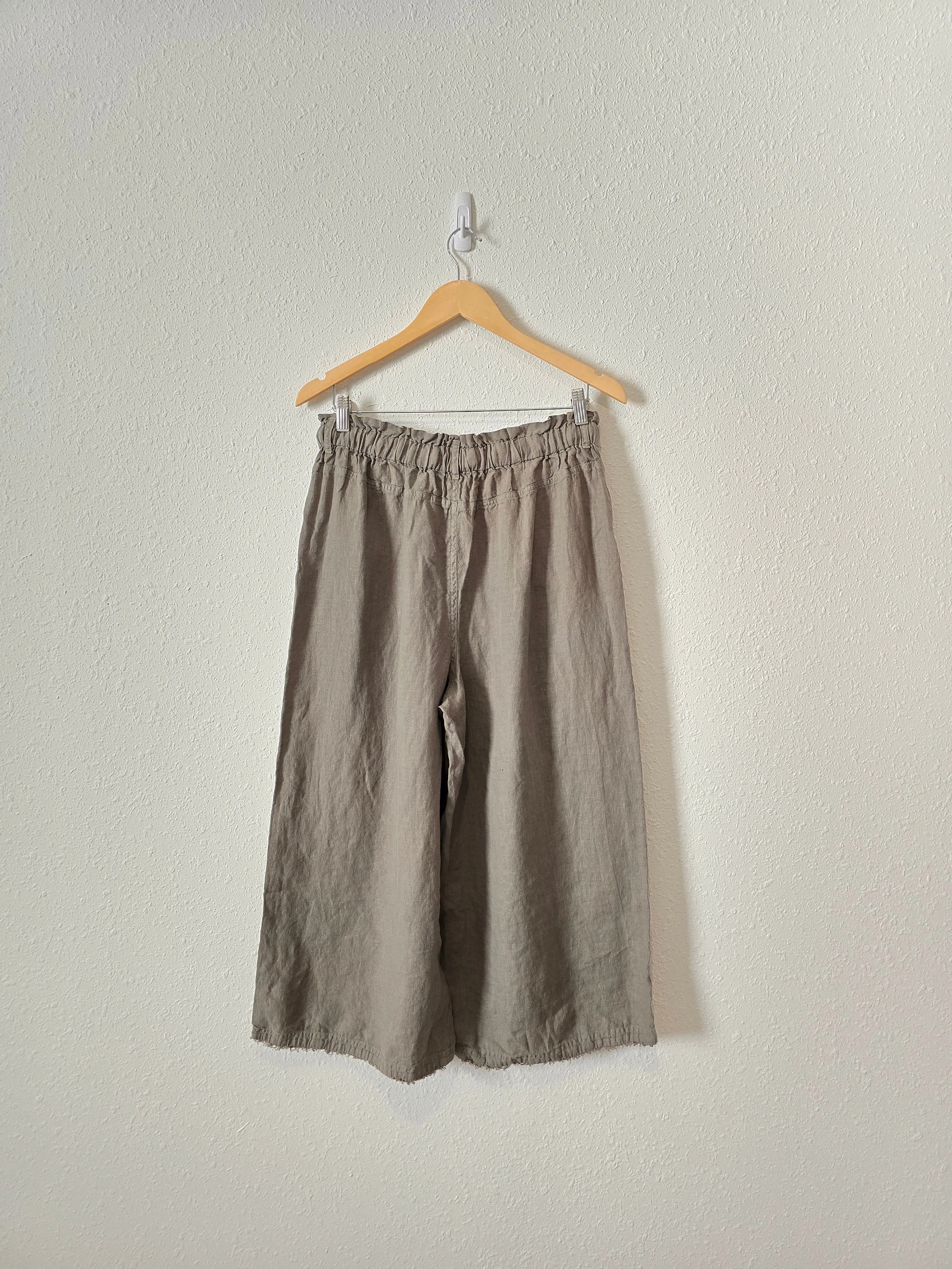 Anthropologie Linen Wide Leg Pants (L)