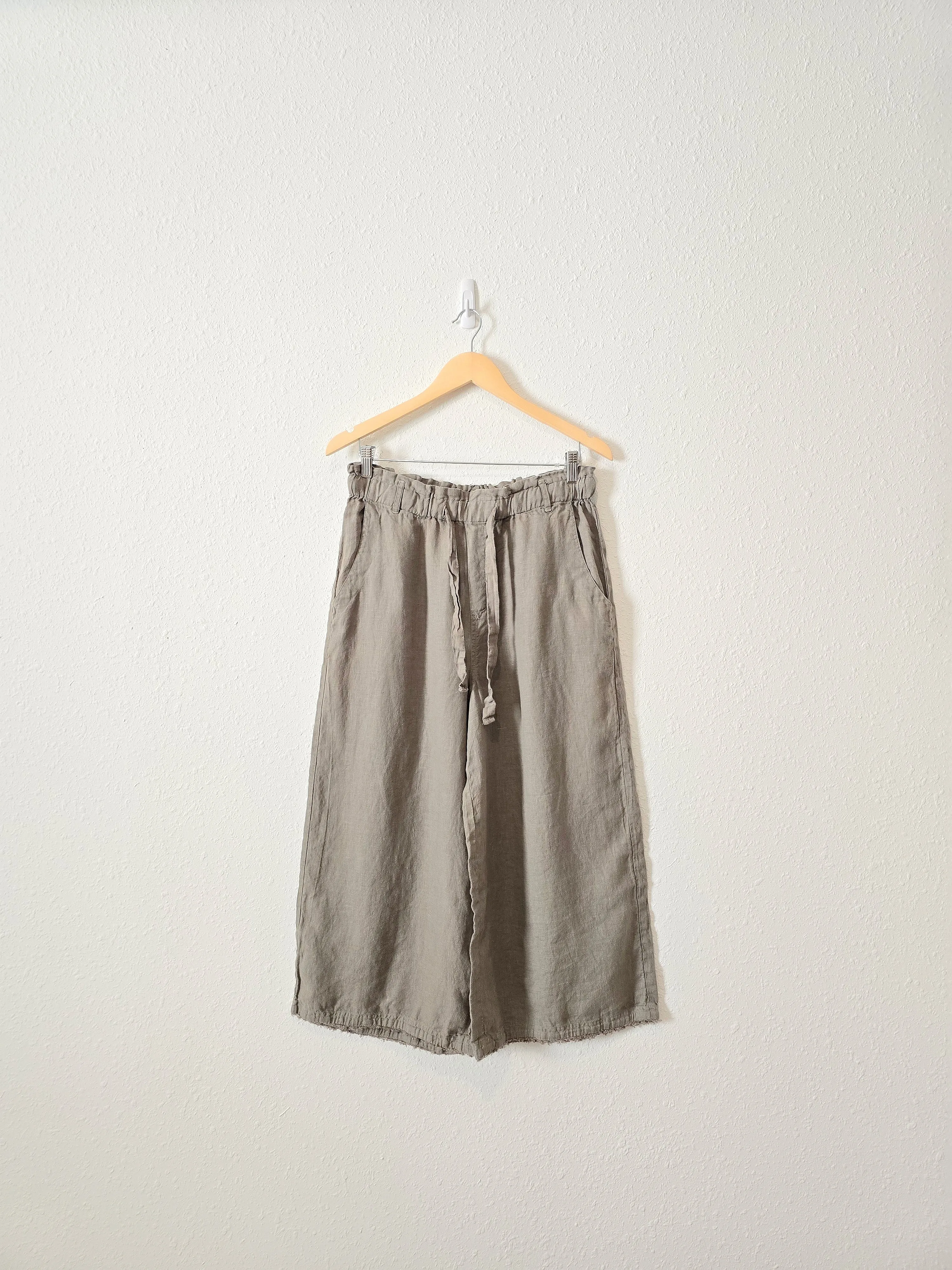 Anthropologie Linen Wide Leg Pants (L)