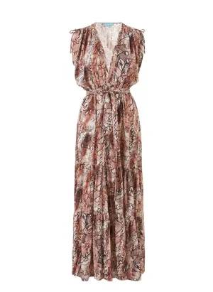 Aria Snake Long Dress
