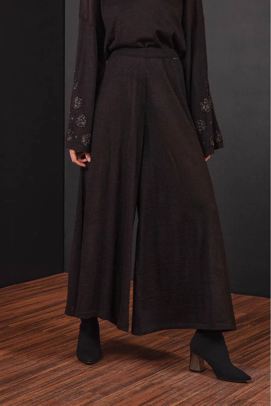 Bergen Pants Baby Alpaca Black Color Black