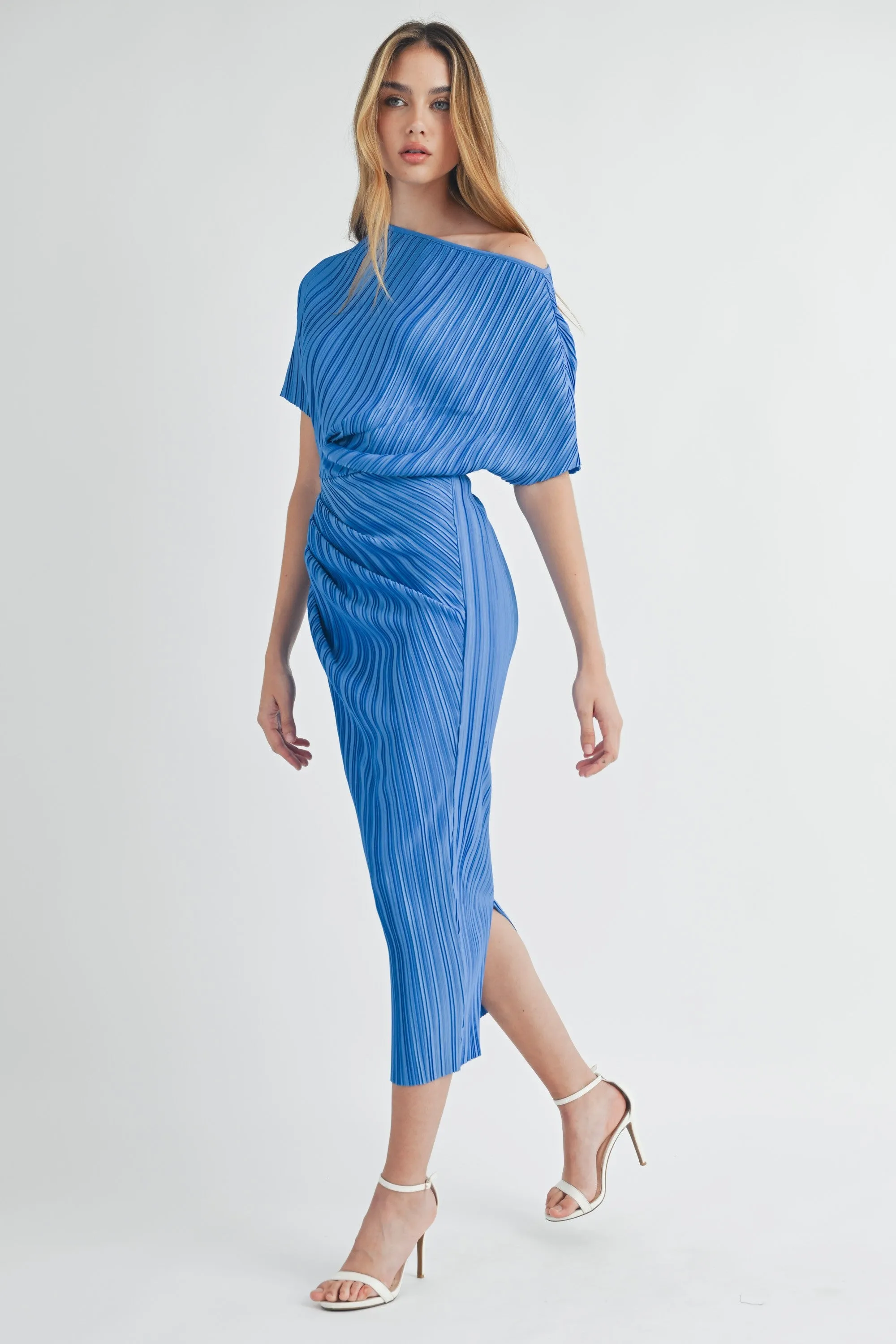 Blue Bonni Midi Dress