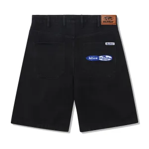 Butter Goods Blue Note Pleated Denim Shorts - Washed Black