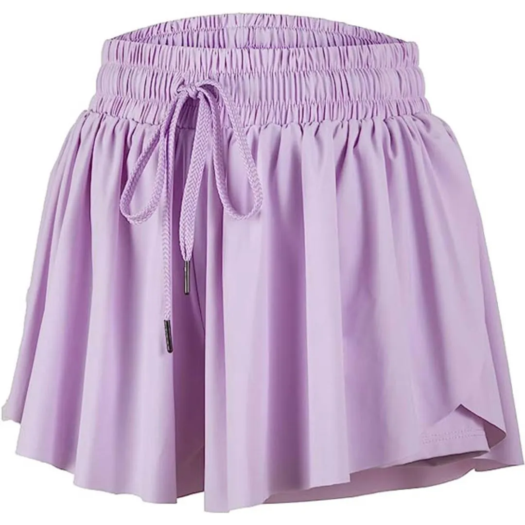 Butterfly Flowy Short - Lavender