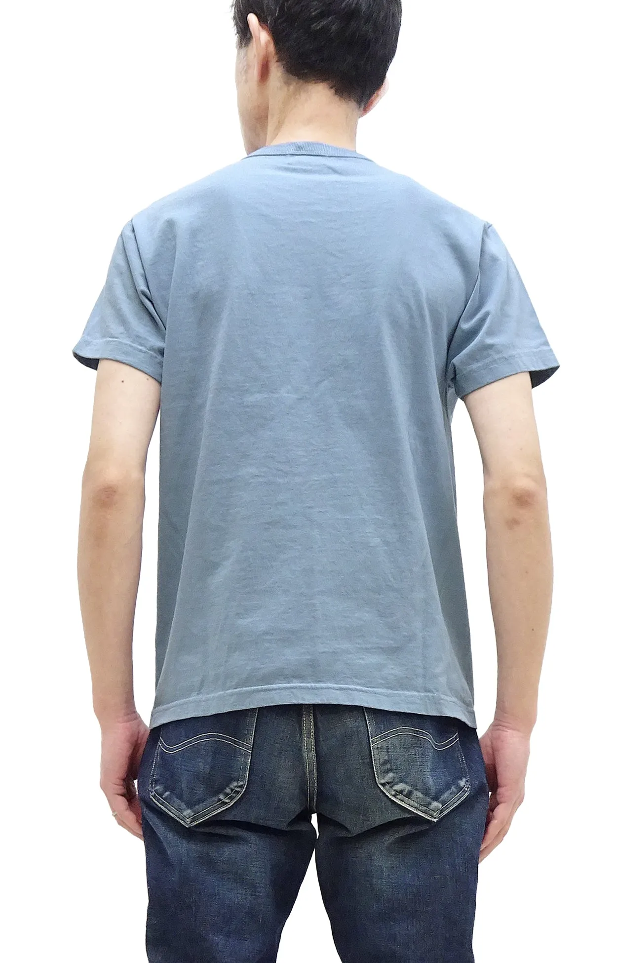Buzz Rickson T-shirt Men's Griffiss Air Force Base Military Graphic Short Sleeve Loopwheeled Tee BR79343 122 Greyish-Blue