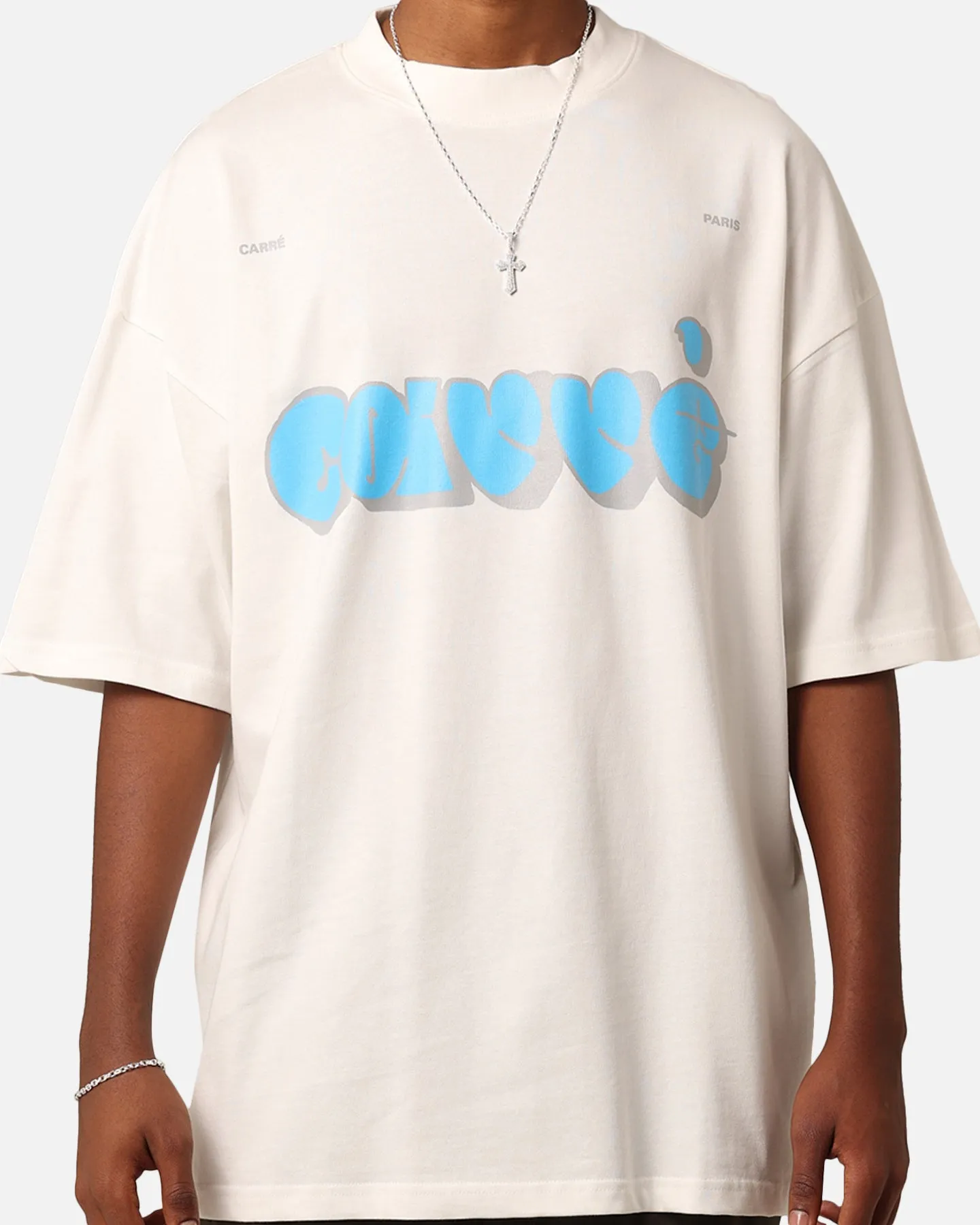 Carre Experienced Mock Oversized T-Shirt Off White