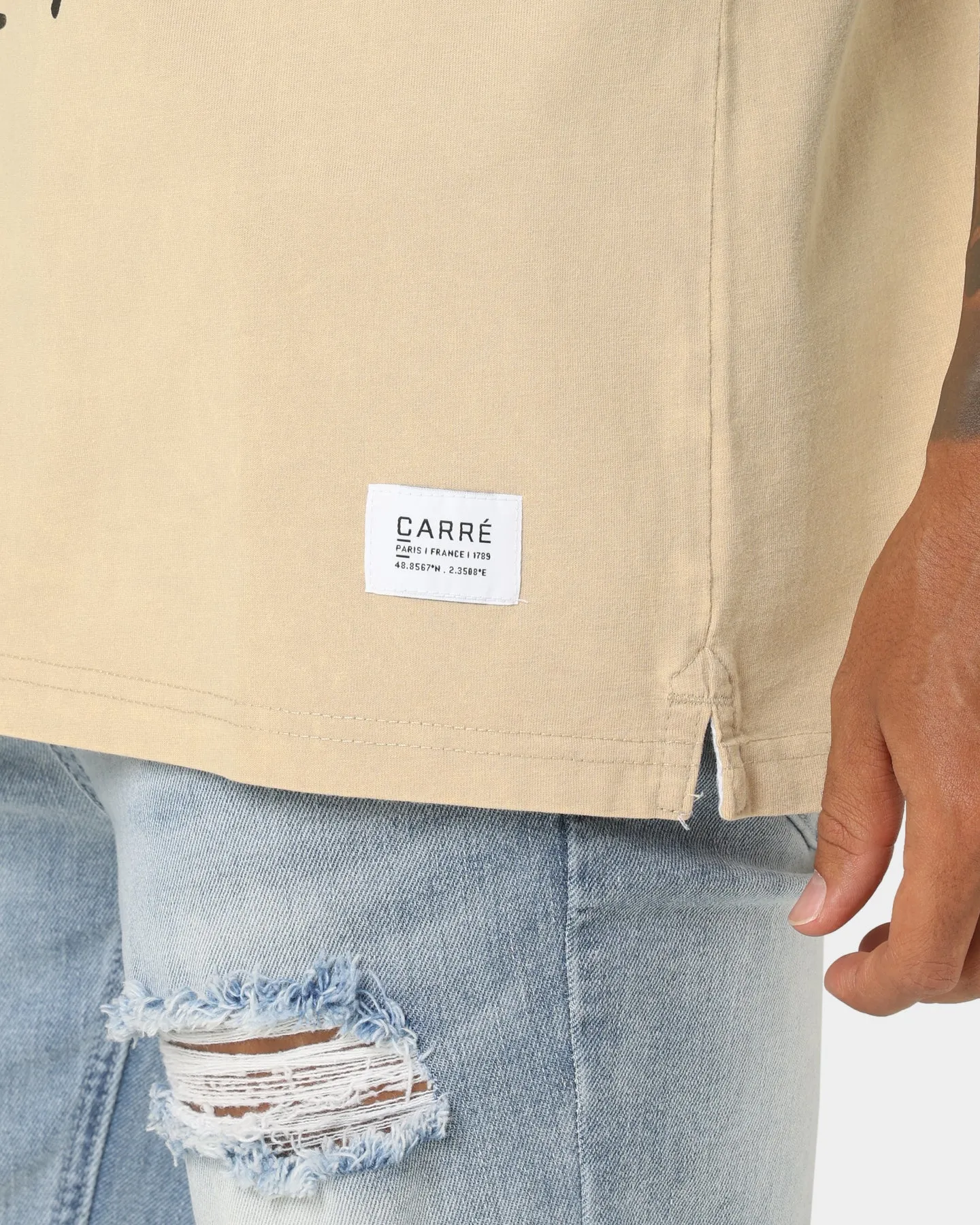Carre Forever Muscle T-Shirt Washed Stone