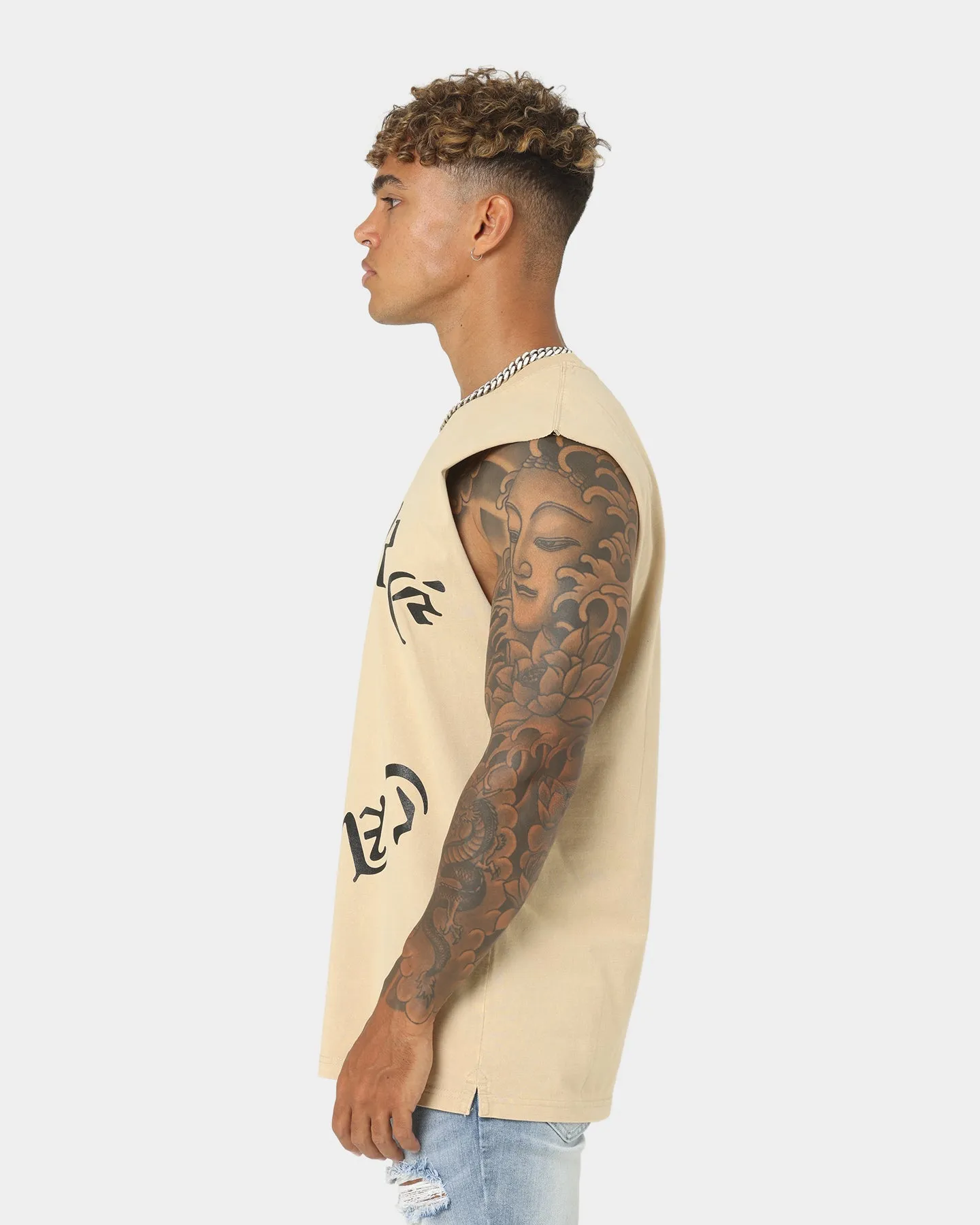 Carre Forever Muscle T-Shirt Washed Stone