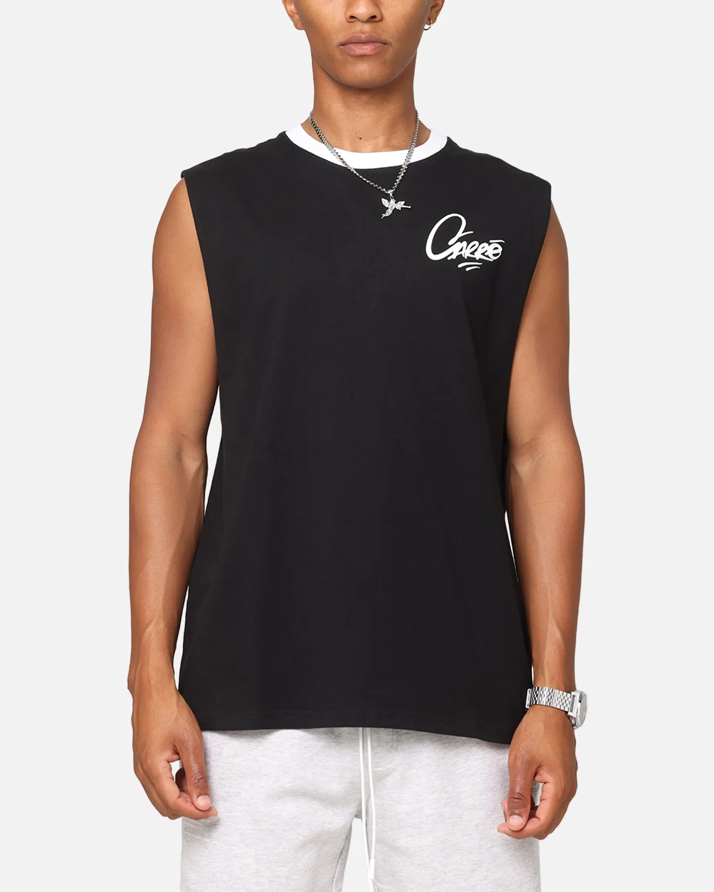 Carre Graffiti Muscle T-Shirt Black