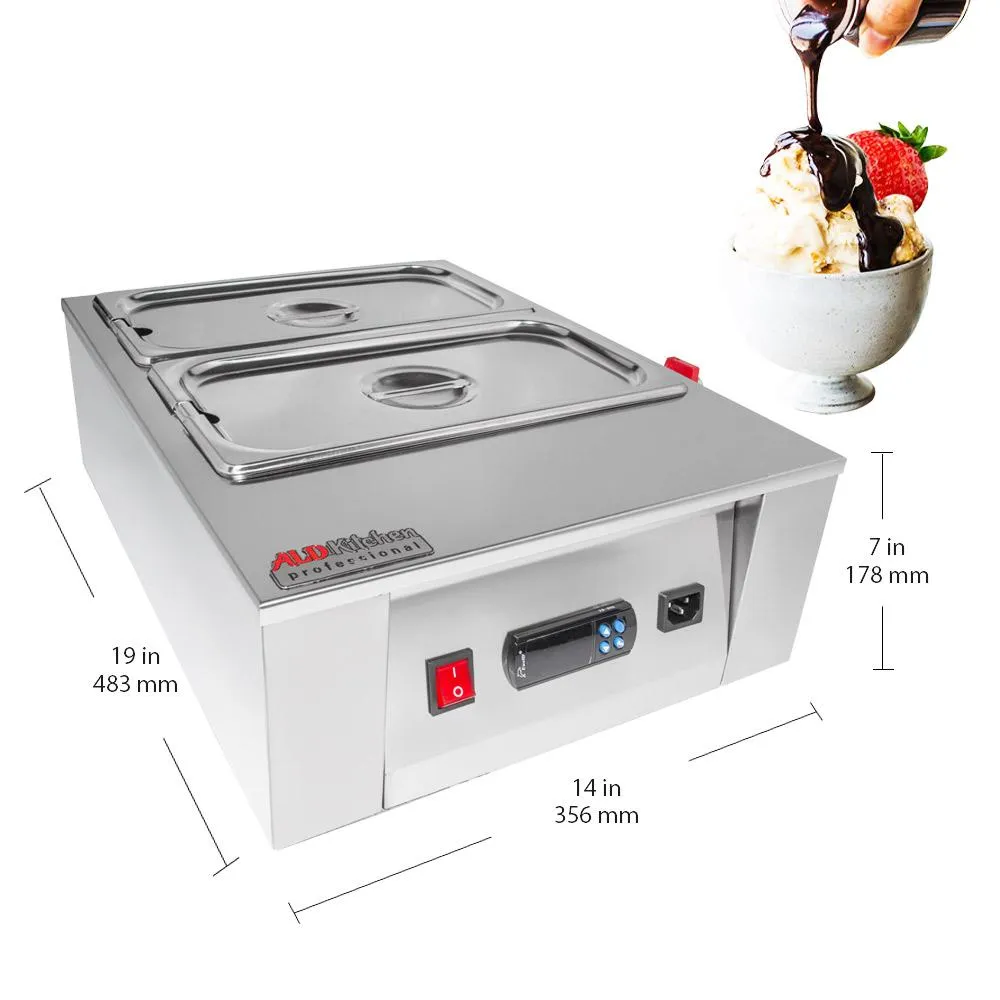 Chocolate Fondue Machine with Digital Control | Professional Chocolate Melter | Stainless Steel