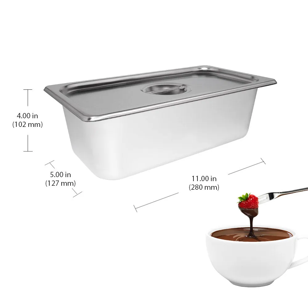 Chocolate Fondue Machine with Digital Control | Professional Chocolate Melter | Stainless Steel