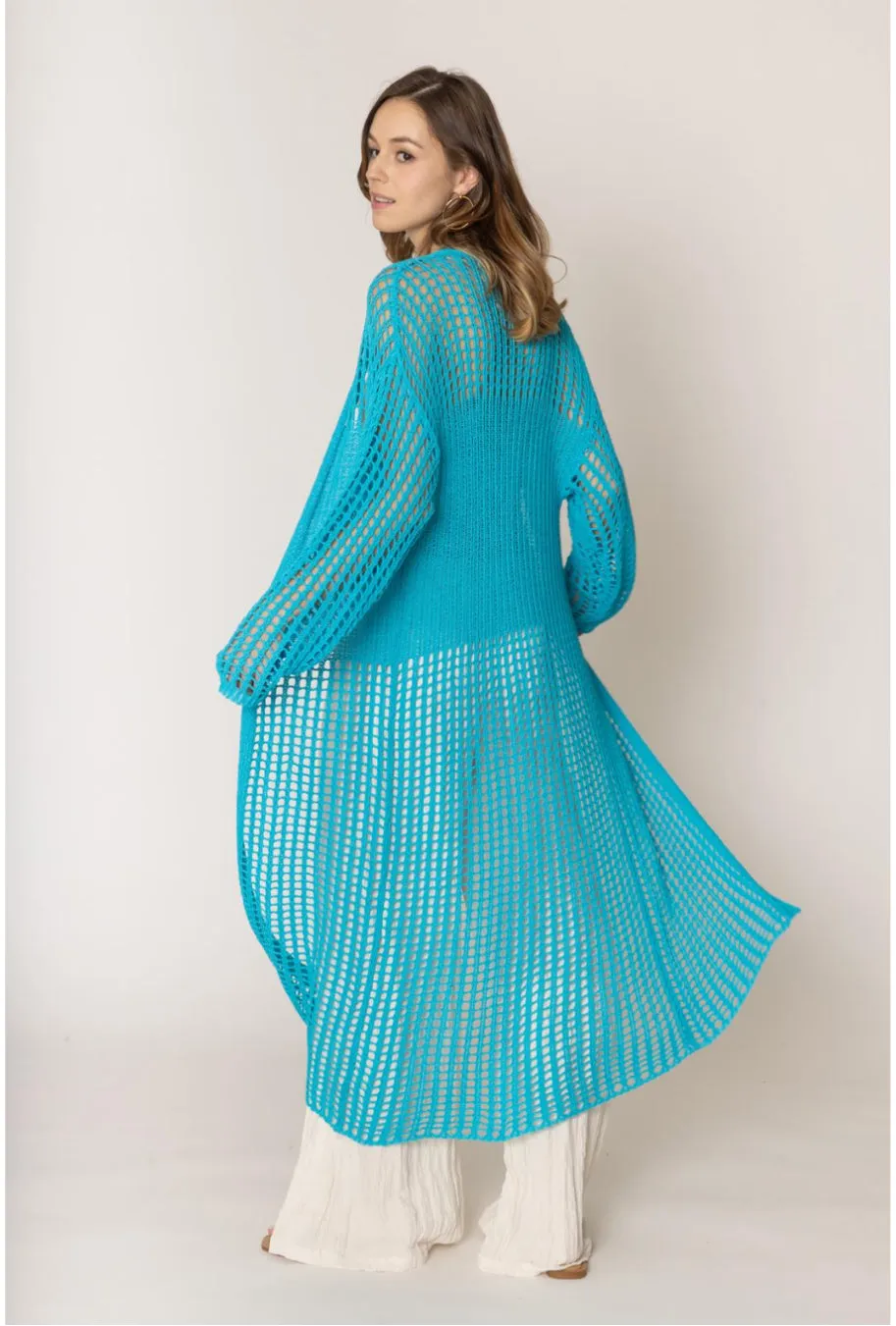Crochet Long Cardigan