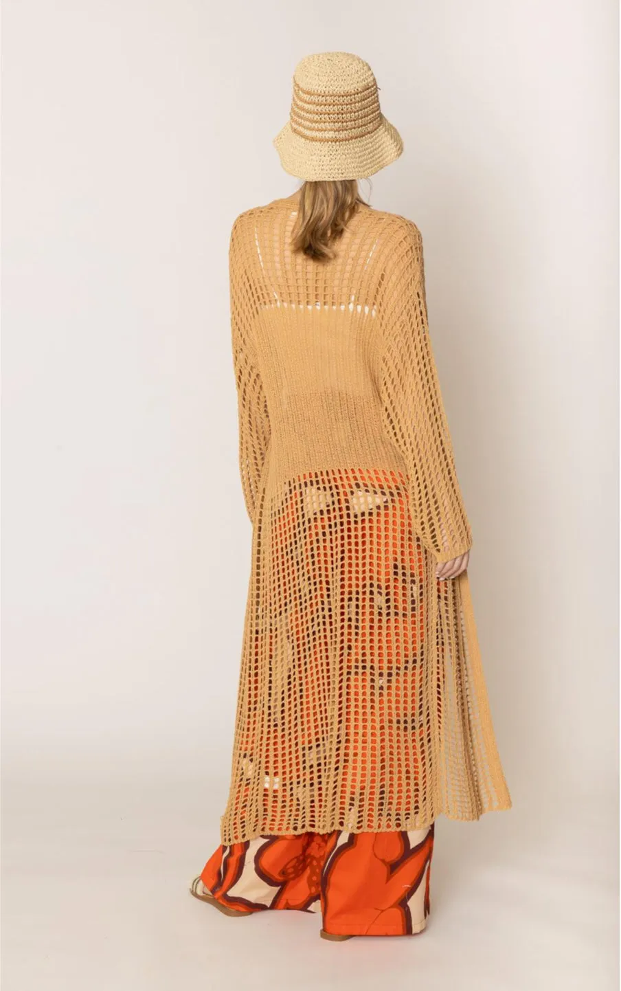 Crochet Long Cardigan