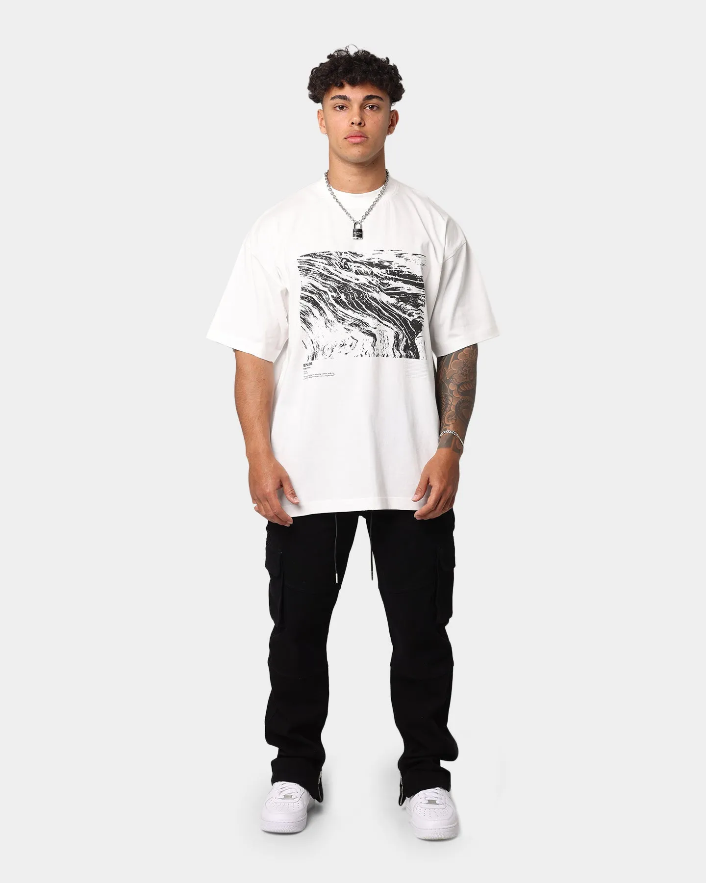 EN ES Neutral Geographic T-Shirt Off White