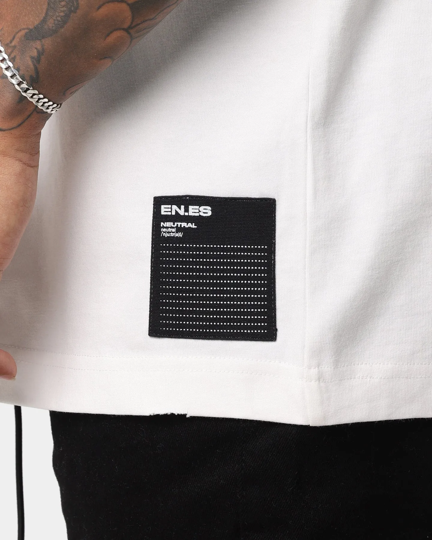 EN ES Neutral Geographic T-Shirt Off White