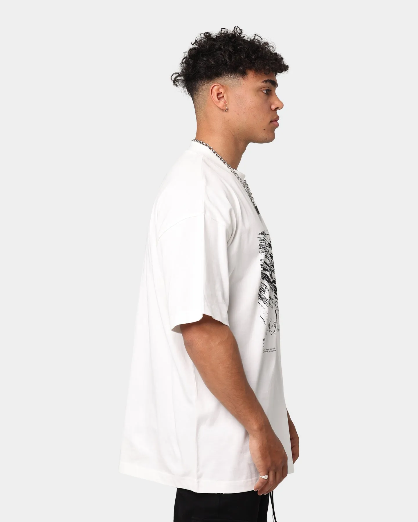 EN ES Neutral Geographic T-Shirt Off White