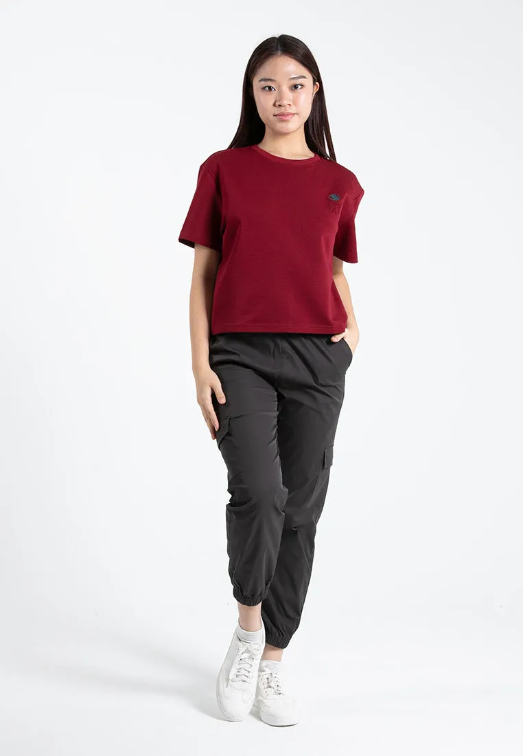 Forest Ladies Heavy Weight Cotton Boxy-Cut Round Neck Tee Ladies Casual Loose Fit Crop Top - 822401