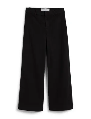 FRANK AND EILEEN - WEXFORD WIDE LEG LINEN PANT IN BLACK