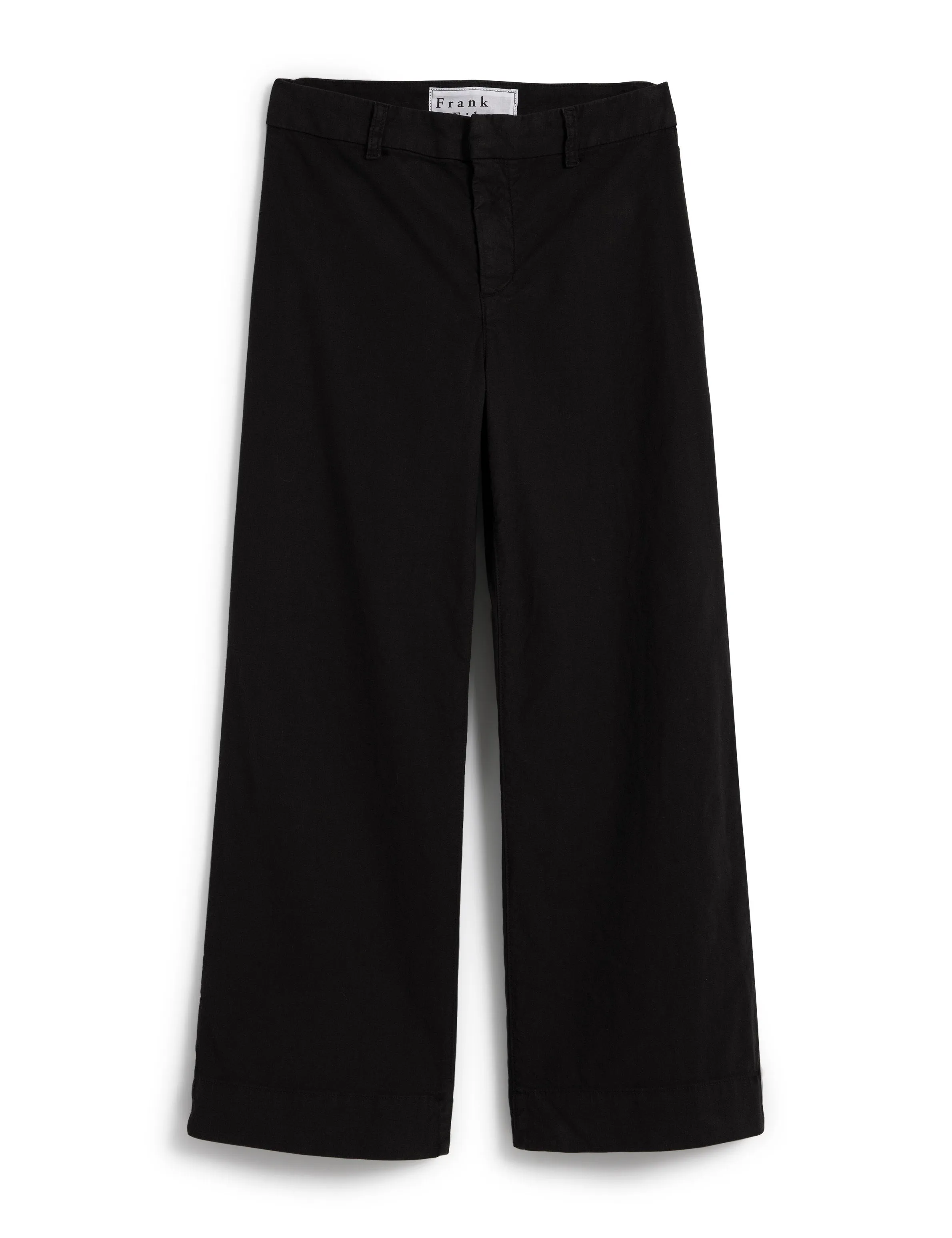 FRANK AND EILEEN - WEXFORD WIDE LEG LINEN PANT IN BLACK