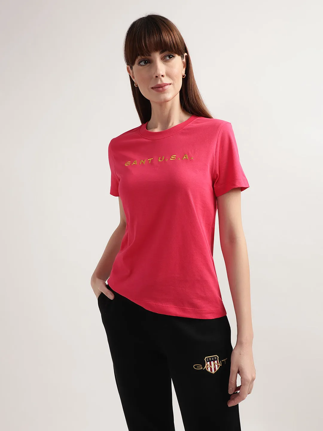 Gant Raspberry Red Regular Fit T-Shirt