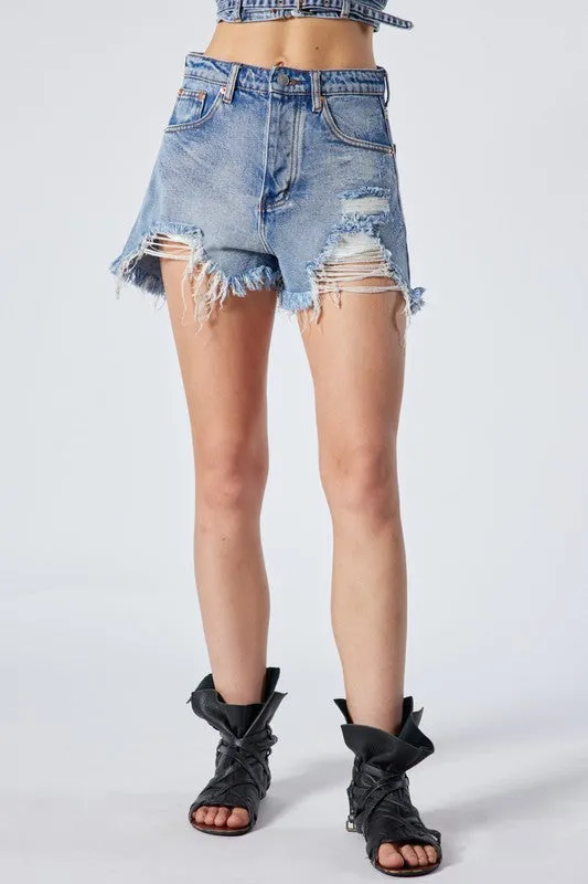 Georgia High Waisted Destroyed Cut Off *limited*