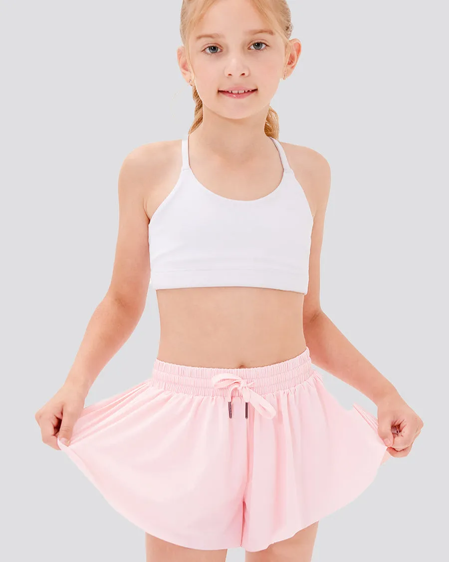Girls Flowy Shorts - High Waist