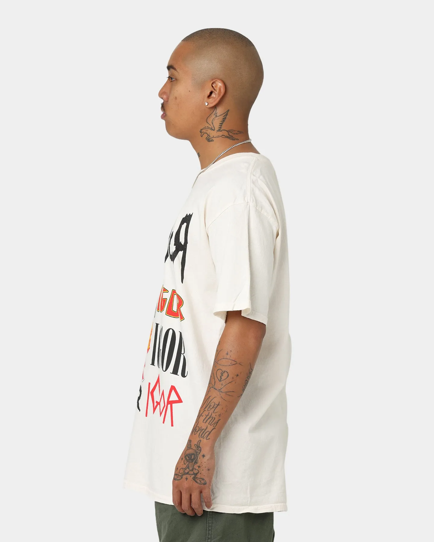 Goat Crew Igor Metal Logo T-Shirt Off White