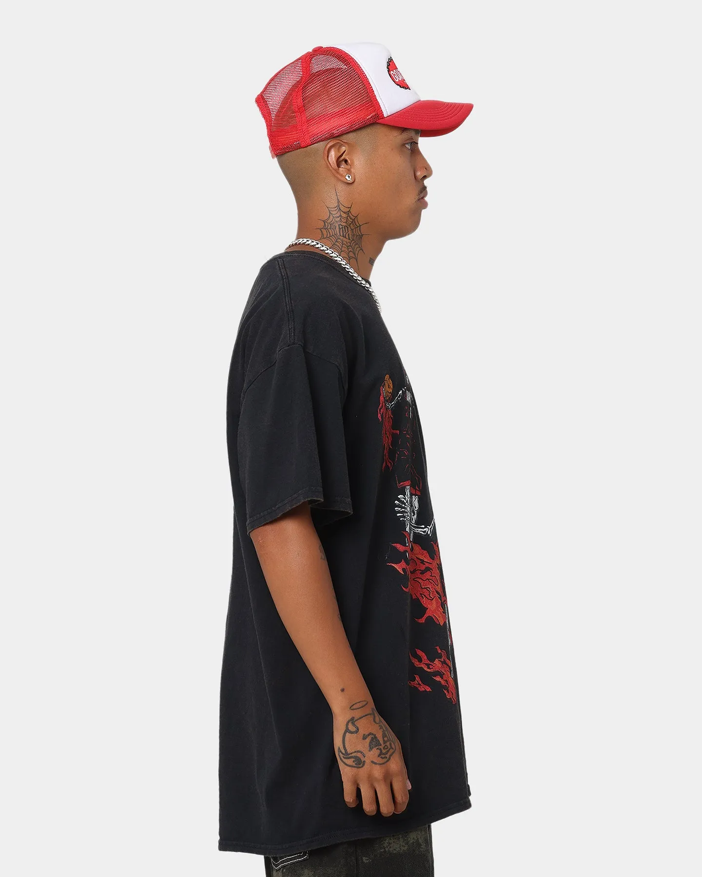 Goat Crew Team Miami Vintage T-Shirt Black Wash