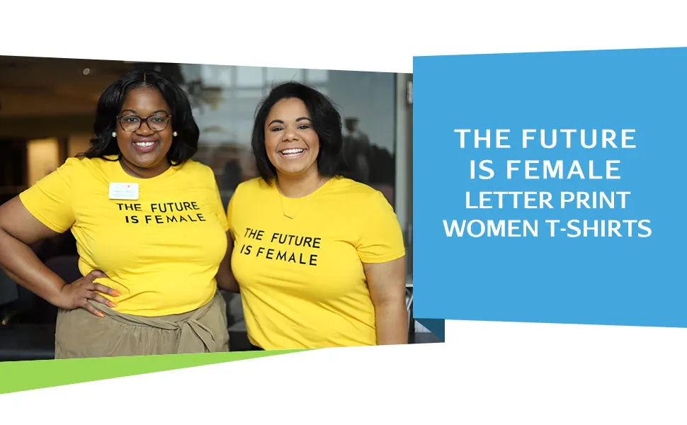 Graphic Tee - #071G7CBF2-B  Made for the Curvy Girl - The Future is Female -Tee Shirt -  Black