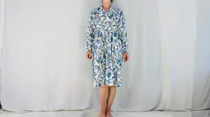 Indian Gauze Dress. Shirt Dress. Block S-L