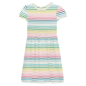 Kickee Pants Twirl Dress with Pockets: Happy Stripe