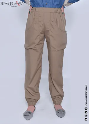 LADIES JOGGER PANTS KHAKI