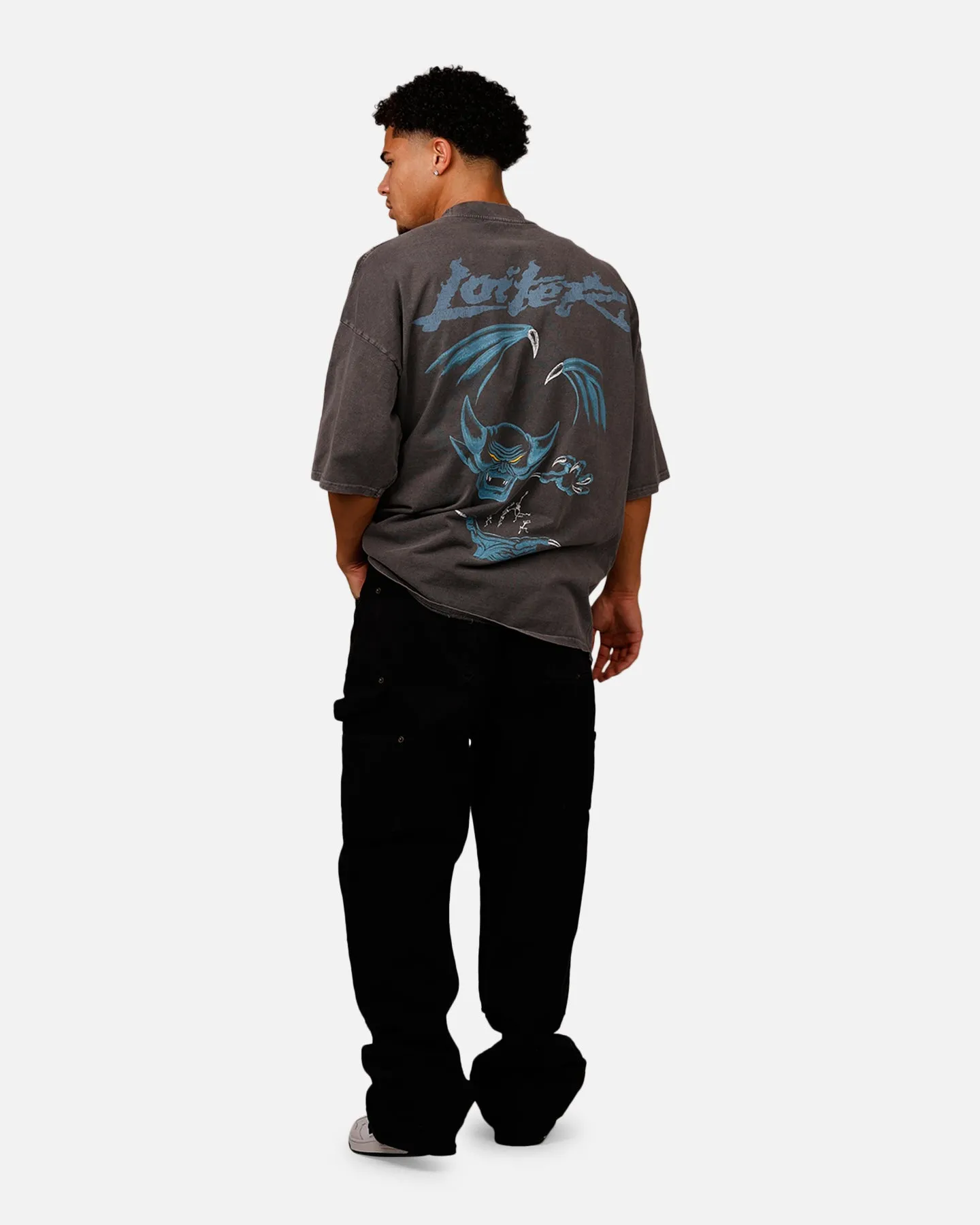 Loiter Disney Chernabog Vintage T-Shirt Washed Charcoal