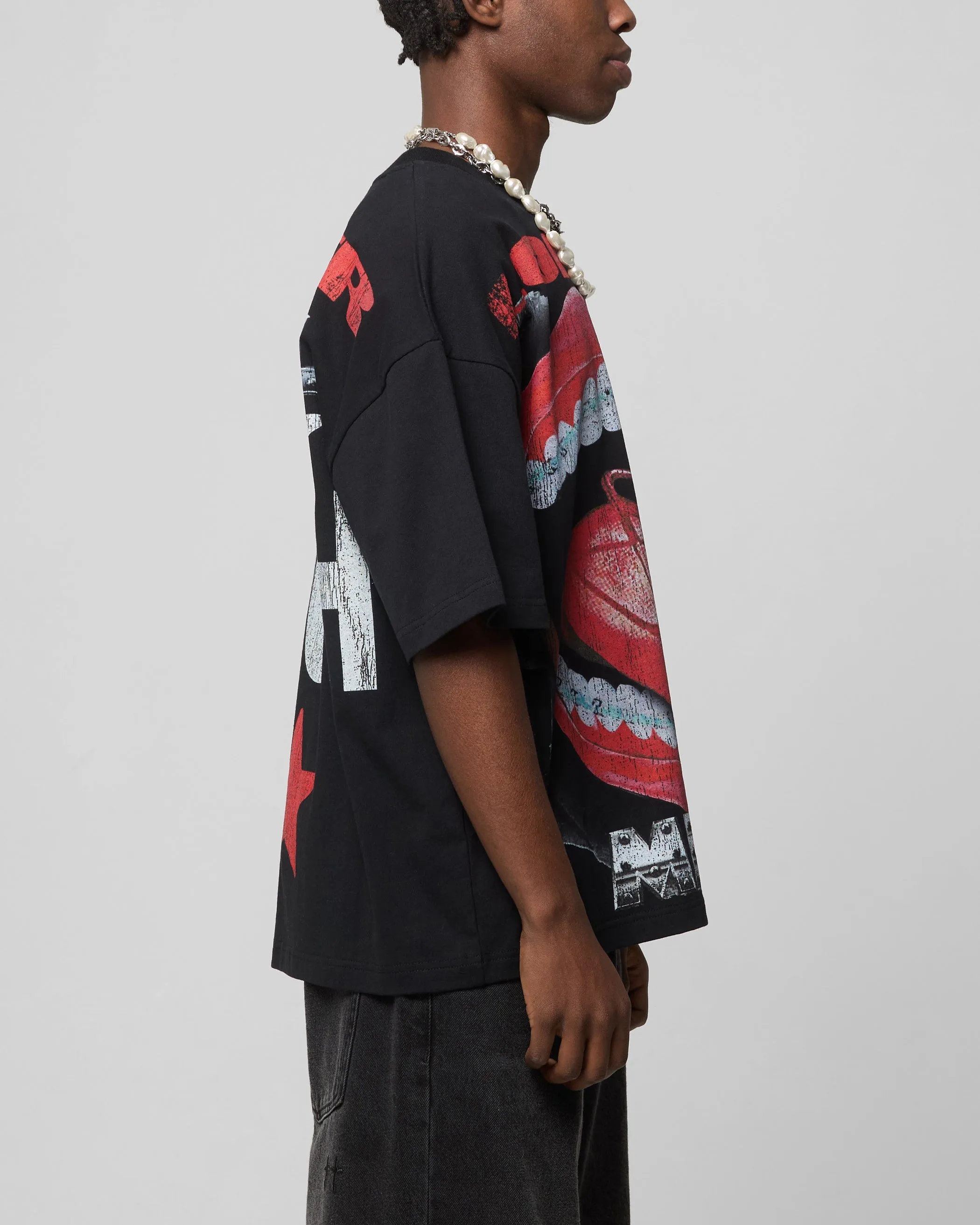 Loiter Metal Mouth T-Shirt Vintage Black