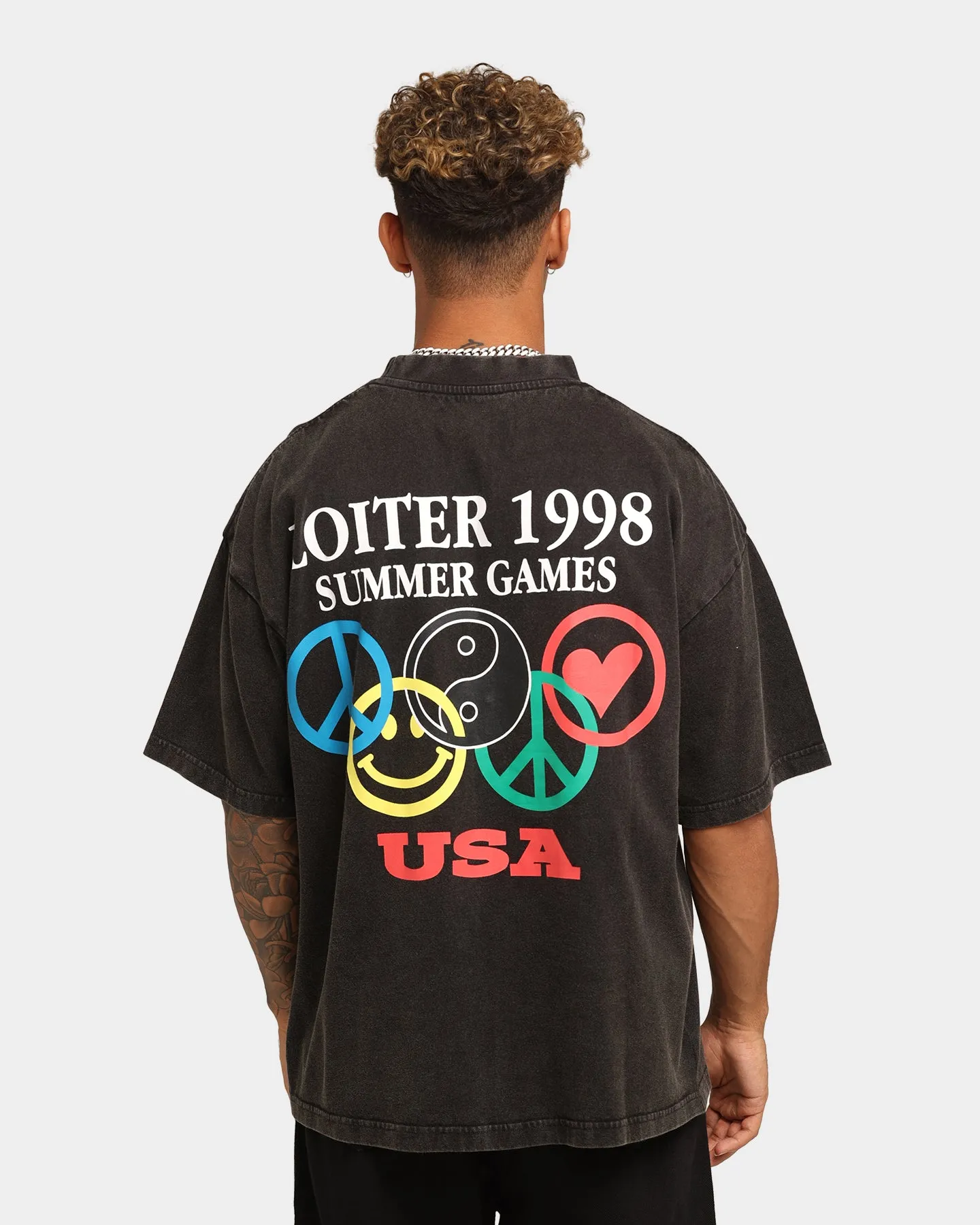 Loiter Tribute T-Shirt Vintage Black