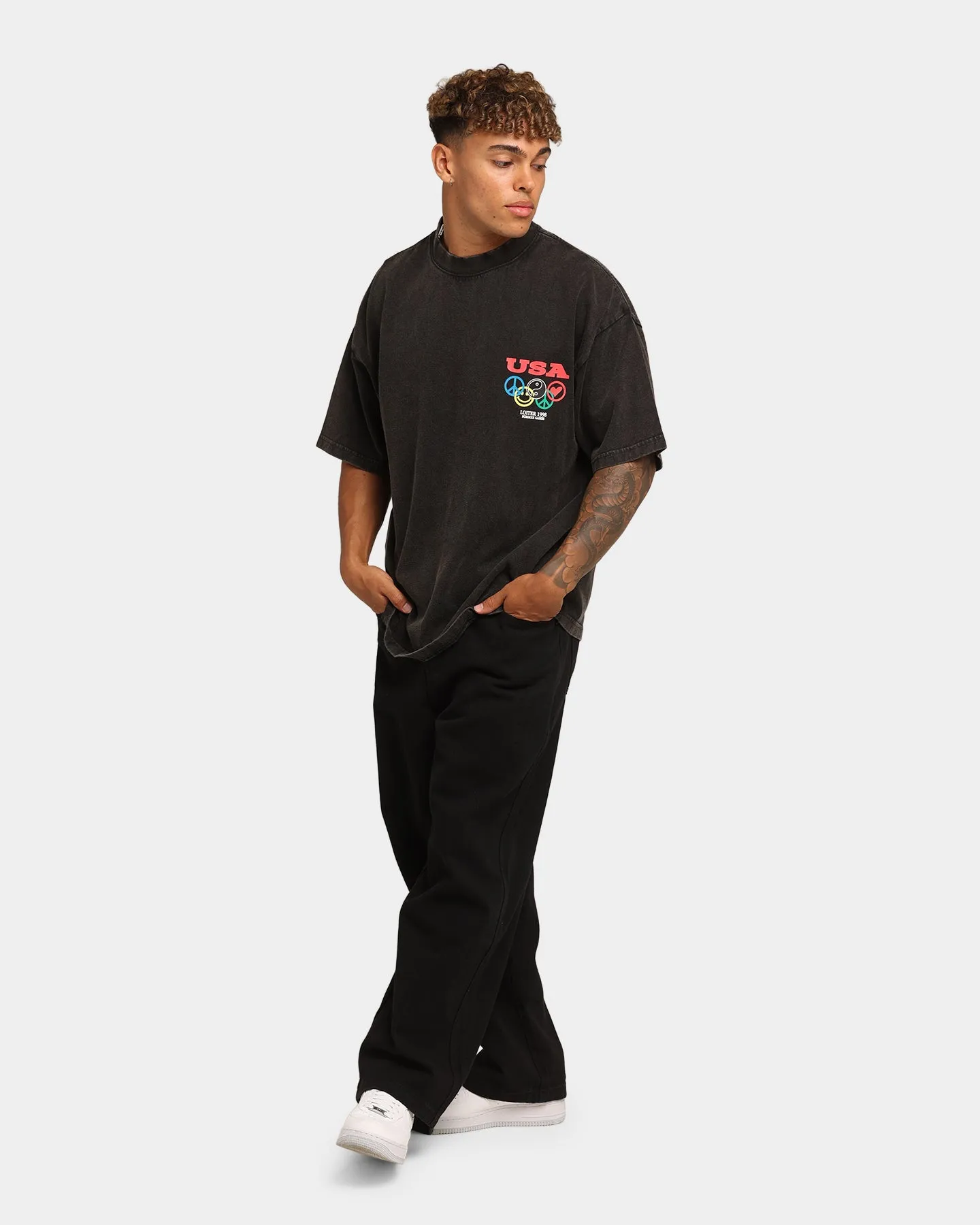 Loiter Tribute T-Shirt Vintage Black