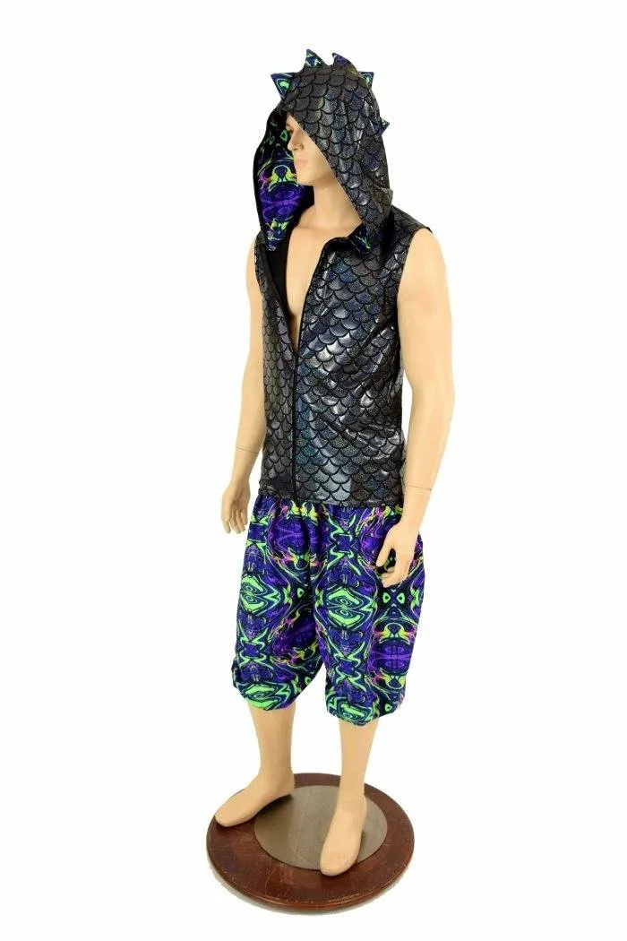 Mens Black & Neon Melt Dragon Set