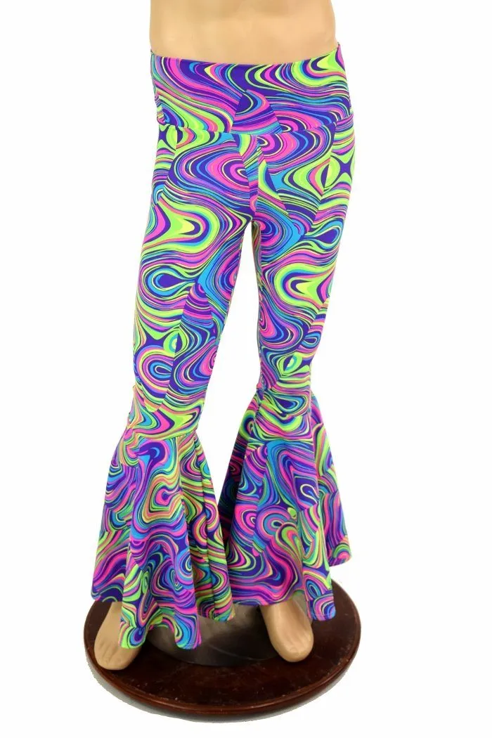 Mens Glow Worm Bell Bottom Flares