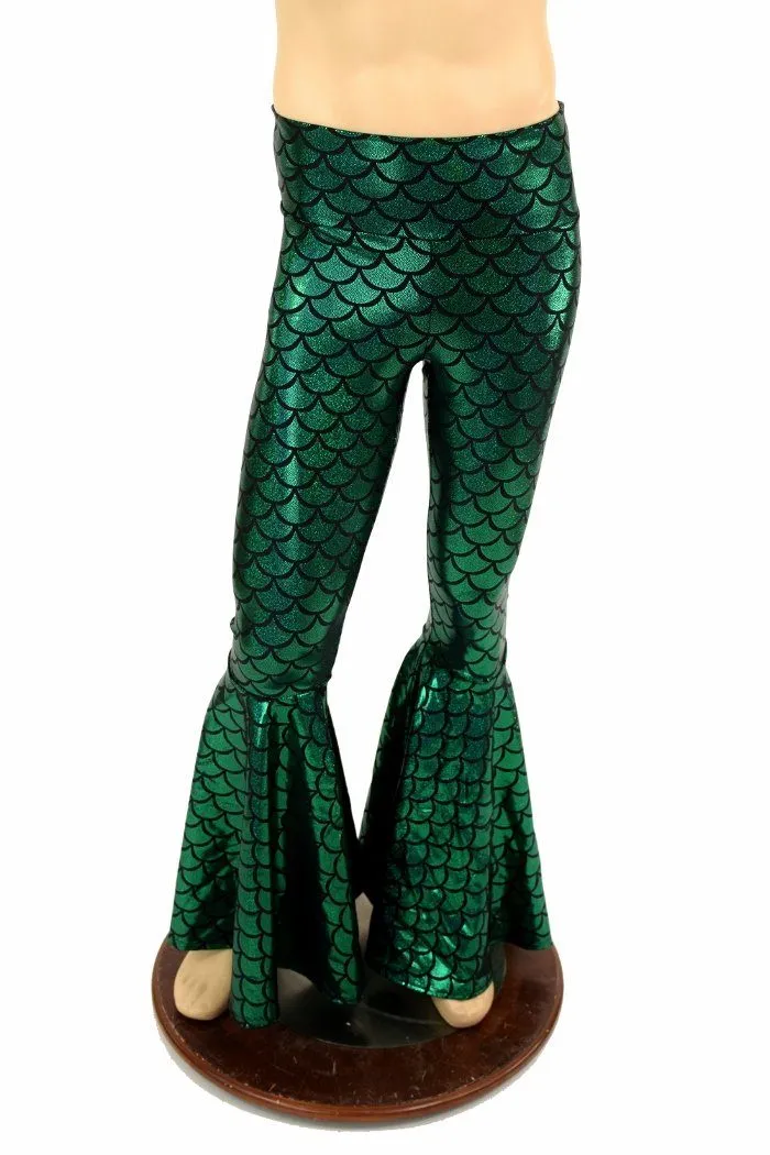 Mens Green Bell Bottom Flares
