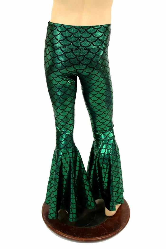 Mens Green Bell Bottom Flares