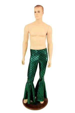 Mens Green Bell Bottom Flares