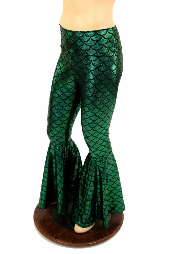 Mens Green Bell Bottom Flares