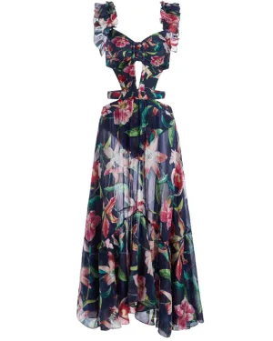 Midnight Laelia Cutout Beach Dress