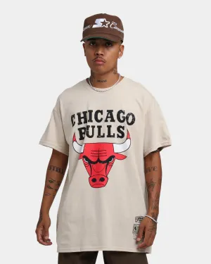 Mitchell & Ness Chicago Bulls Sandstone Team Logo T-Shirt Stone